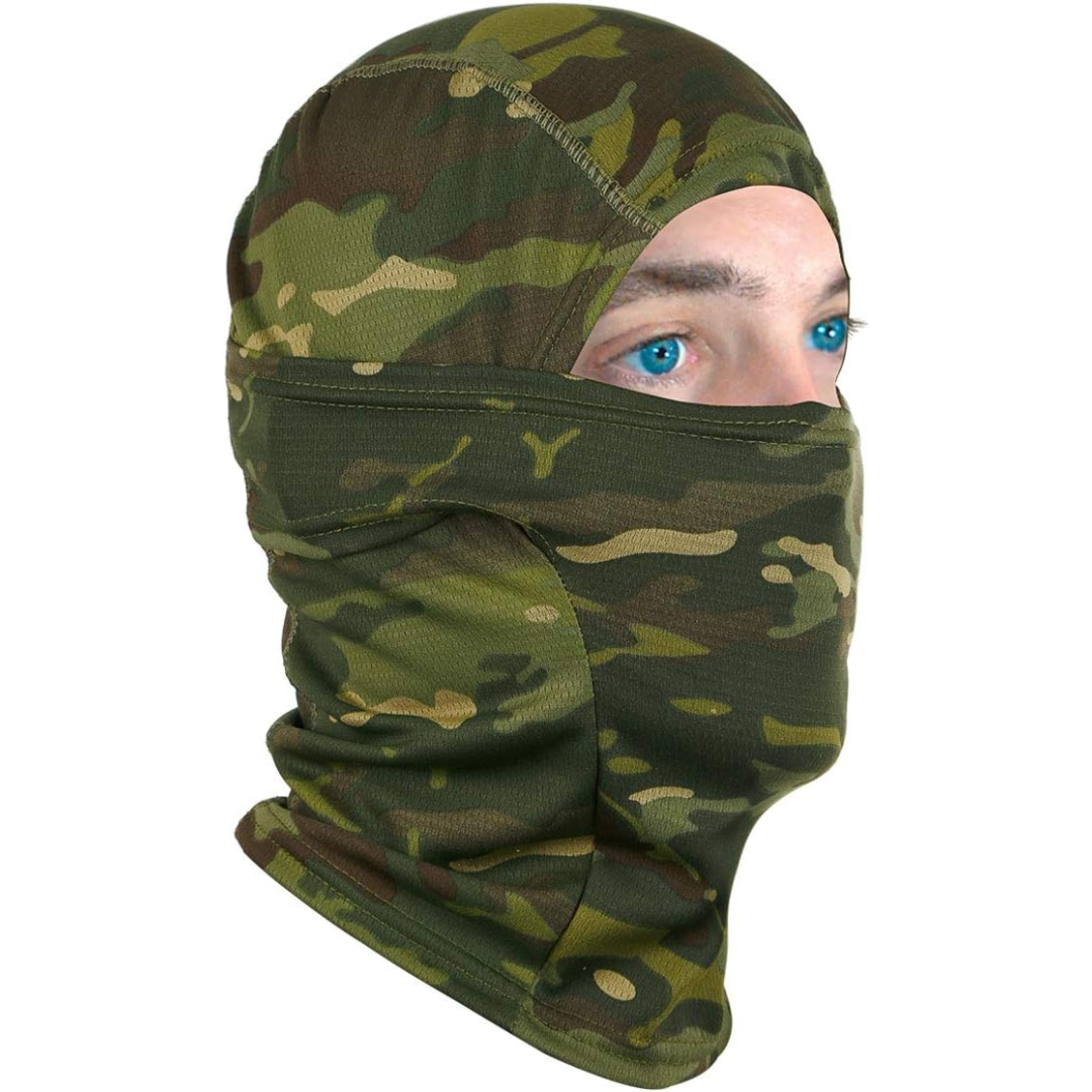 UV protective balaclava for hiking & outdoor adventures, a unisex cold weather essential face covering.