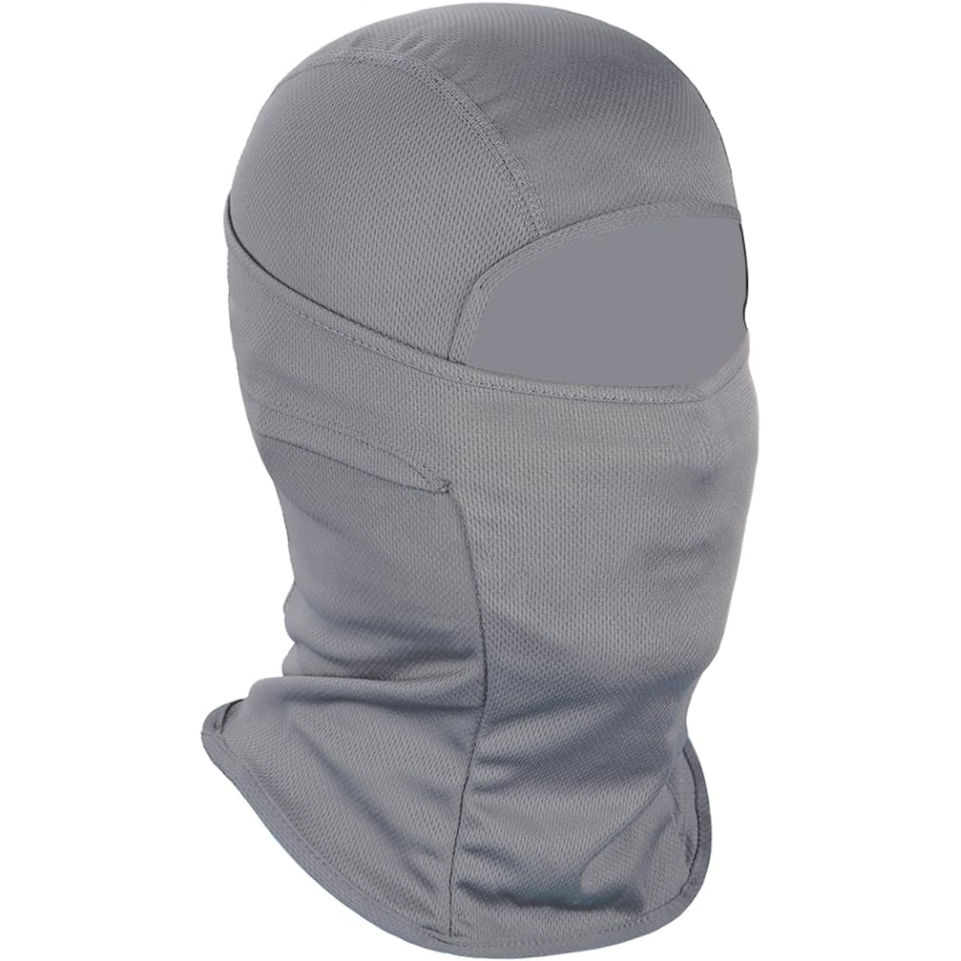 Lightweight sports balaclava with UV protection, designed for all outdoor activities including snowboarding.