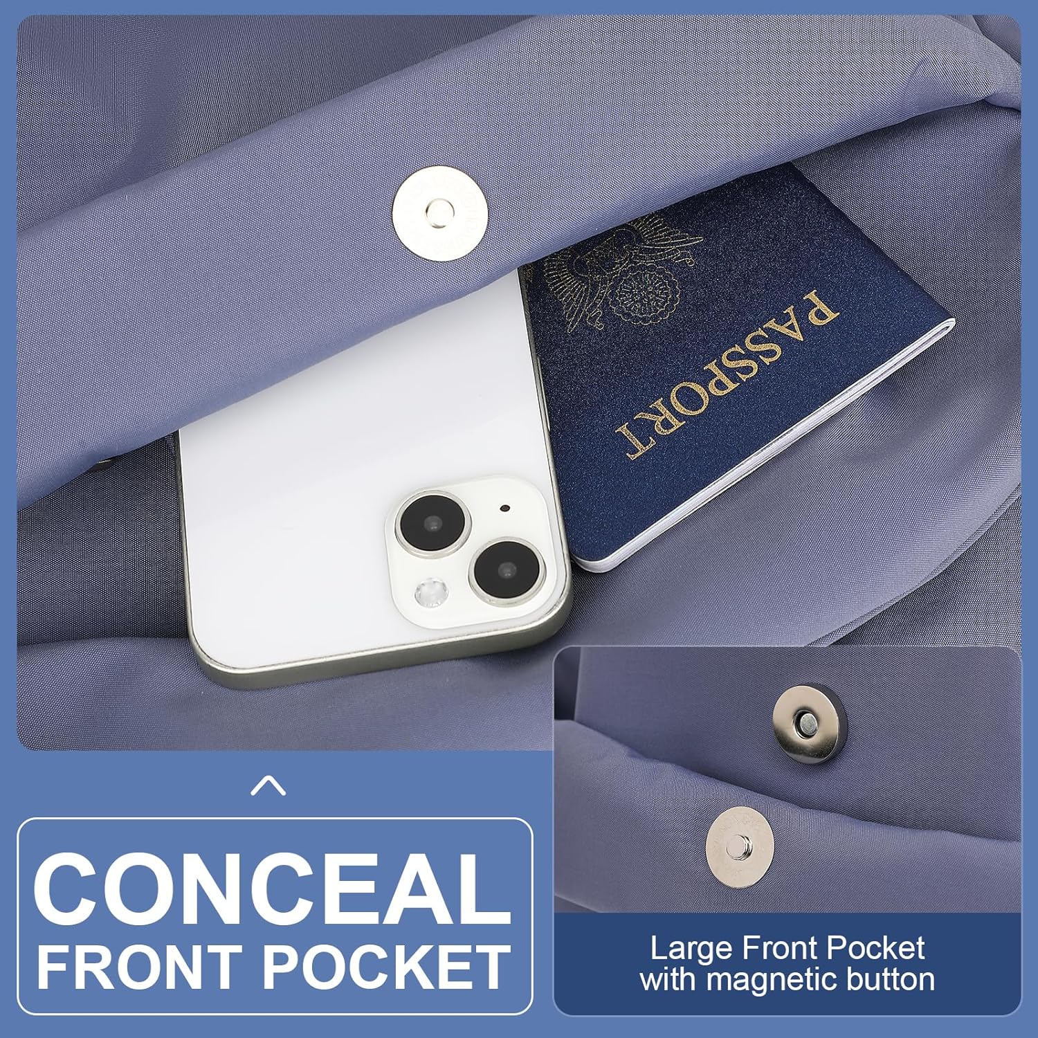 Smart travel backpack, lightweight & water-resistant, with ample space for laptops.