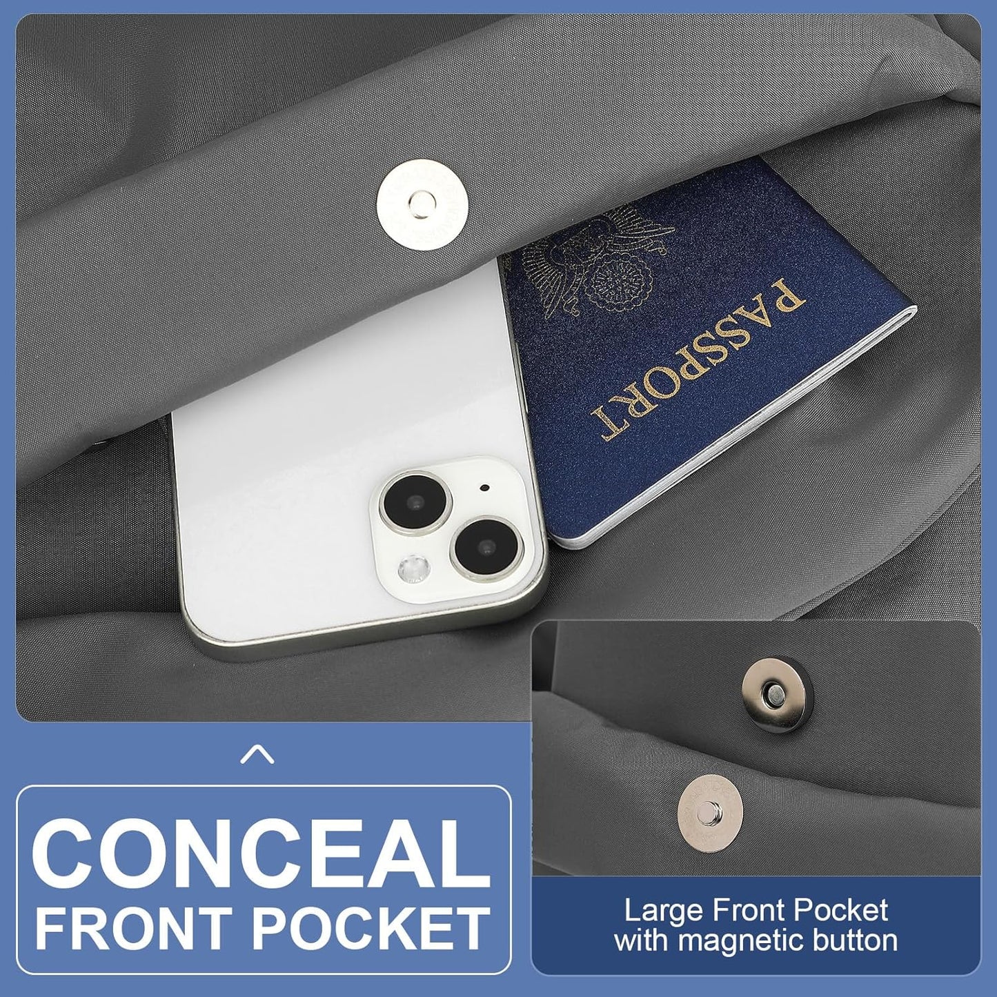 Compact water-resistant travel bag, organized for laptops & essential items.