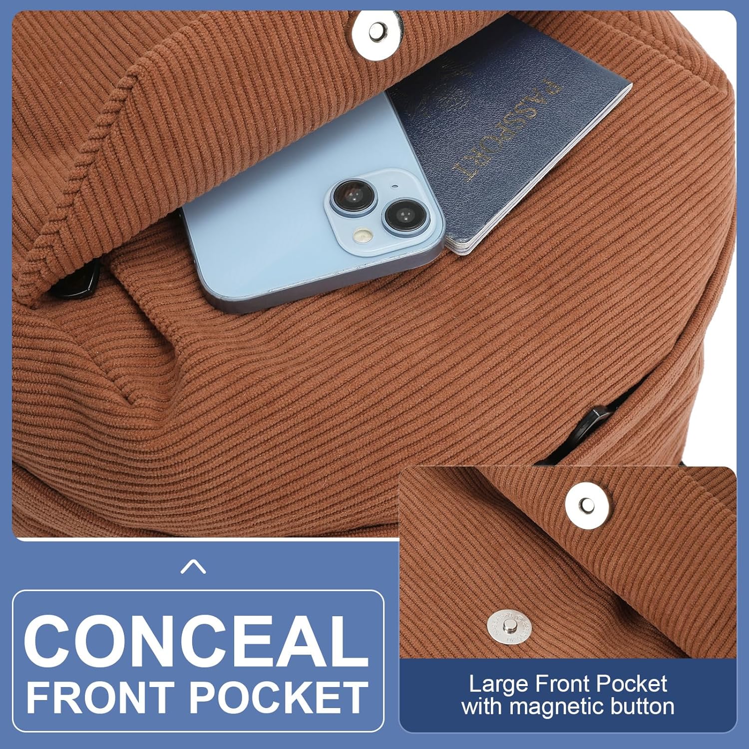 Organized water-resistant backpack for laptops, perfect for school, work, and travel.