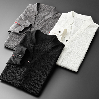 Stylish unisex linen blend two-piece set for ultimate comfort. Breathable, relaxed fit summer clothes.