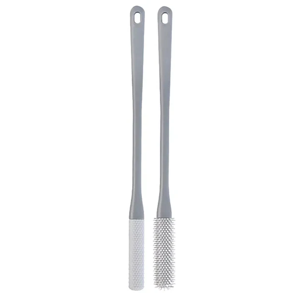 Unisex long handle toe gap cleaning brush & anti-itch set for thorough foot hygiene. Deep clean between toes.