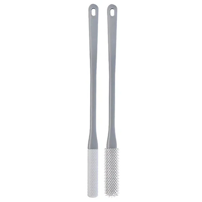 Unisex long handle toe gap cleaning brush & anti-itch set for thorough foot hygiene. Deep clean between toes.