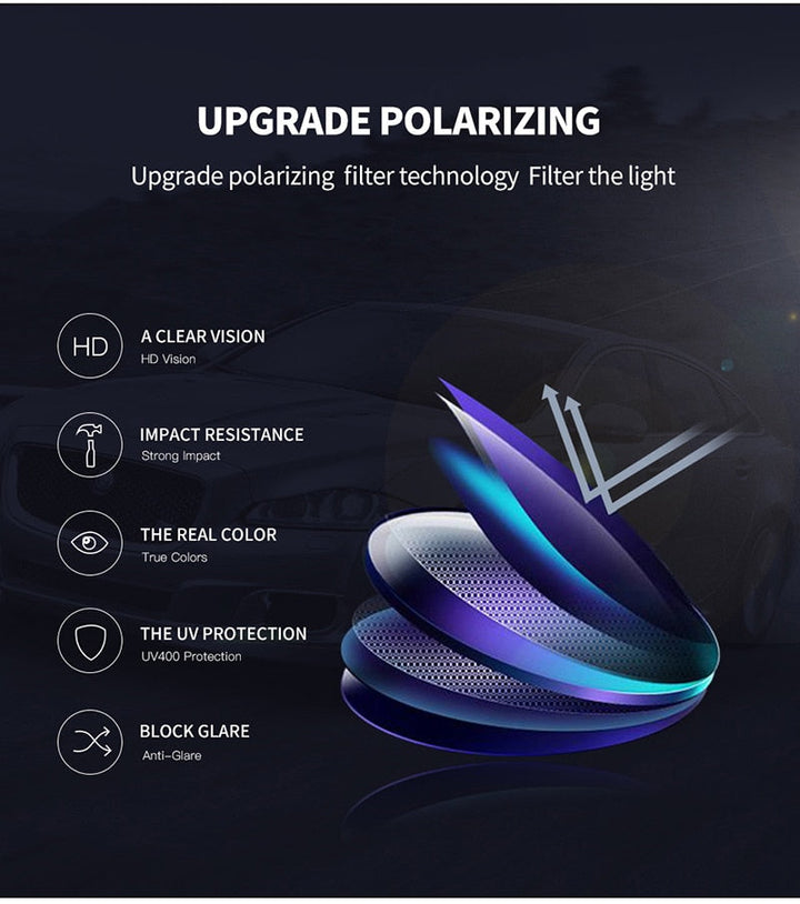 Polarized aviator sunglasses, anti-glare, offering crystal clear vision & UV protection for all outdoor activities.