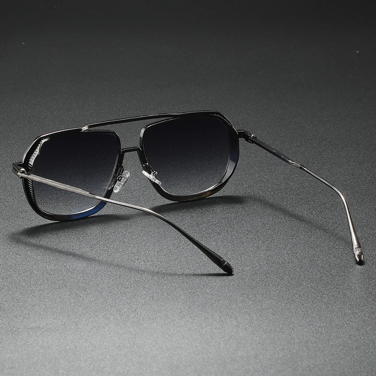 Gradient lens luxury sunglasses, unisex. UV400 protection eyewear, a chic fashion statement.