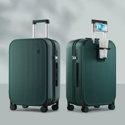 Lightweight & durable hardshell travel suitcase, equipped with smooth spinner wheels for effortless travel.