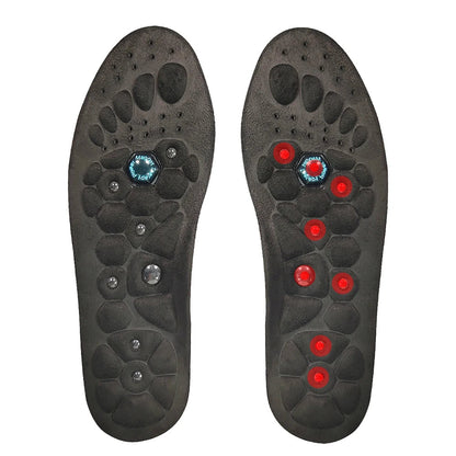 Acupressure magnetic insoles engineered for deep foot comfort, pain relief & reduced fatigue during daily wear.