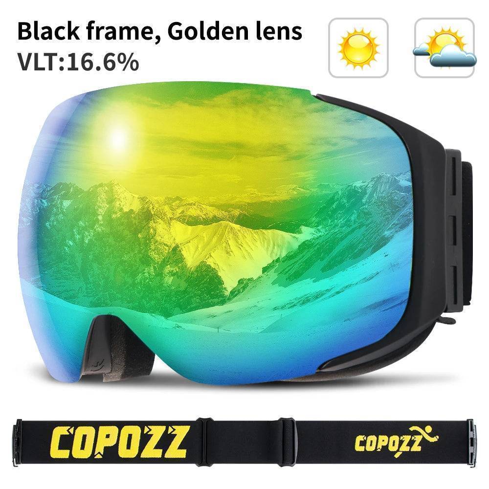 Unisex magnetic quick-change ski goggles, essential eyewear for outdoor winter adventures