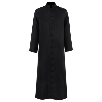 Historical multi-color unisex monk robe, a religious costume or medieval wizard cloak for stage and themed events.
