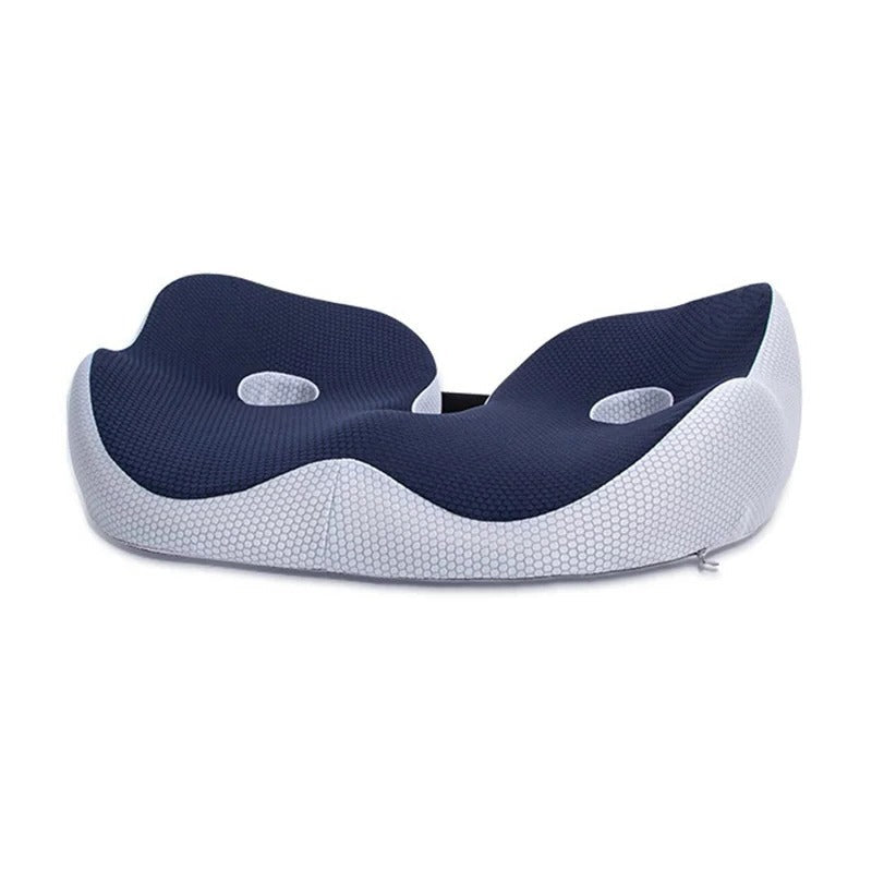 Unisex memory foam seat cushion for sit bone & tailbone pain relief. Adjustable, orthopedic support for comfort.