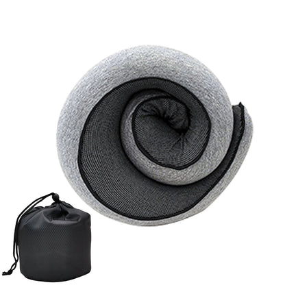 Comfortable unisex memory foam travel pillow, designed for superior neck support & pain relief on the go.