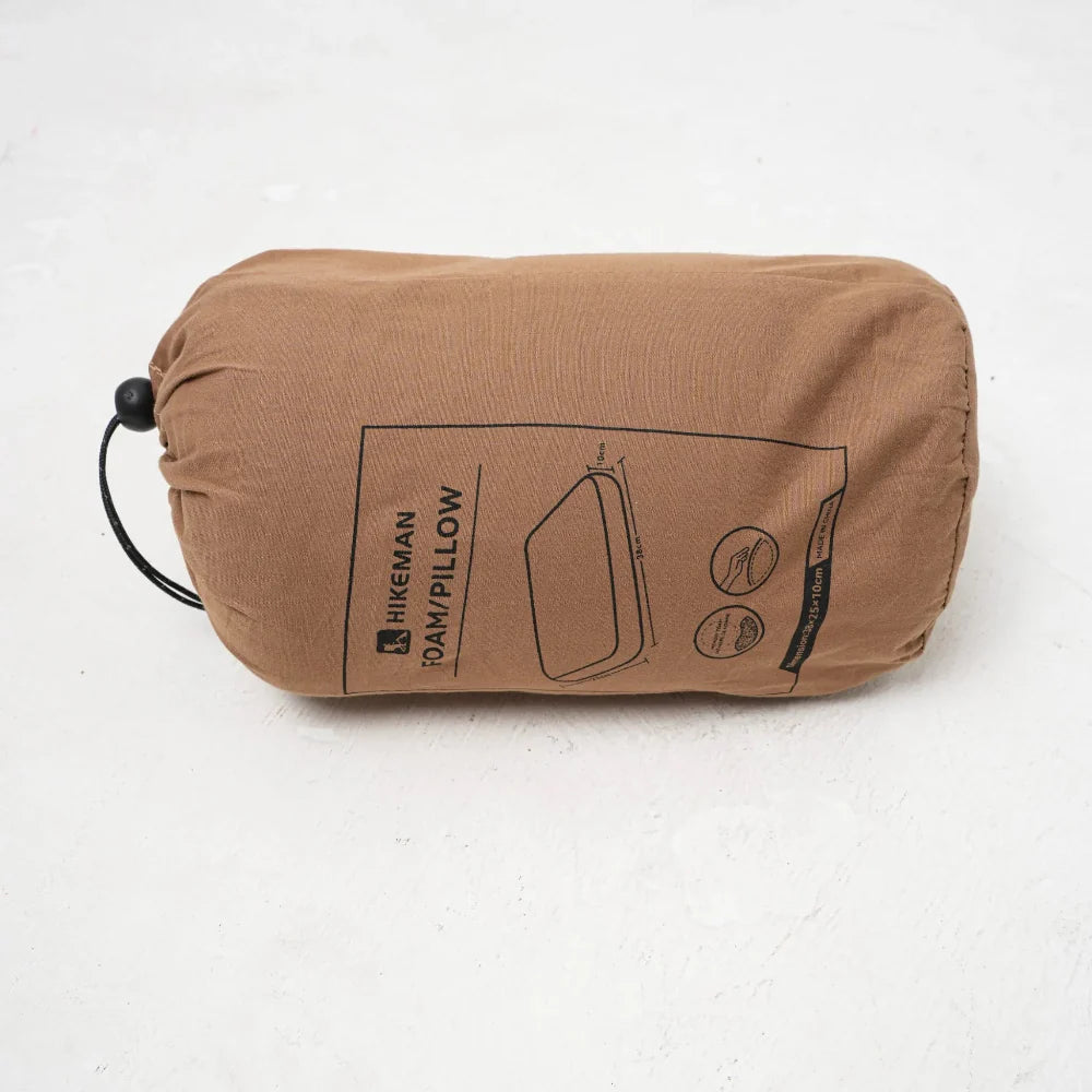 Lightweight memory foam travel pillow, essential camping gear for portable comfort