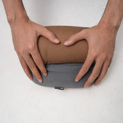 All-season memory foam travel pillow, portable comfort for camping and travel