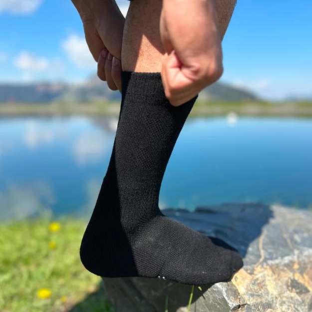 Unisex Merino wool hiking socks, breathable & moisture-wicking for outdoor trekking adventures