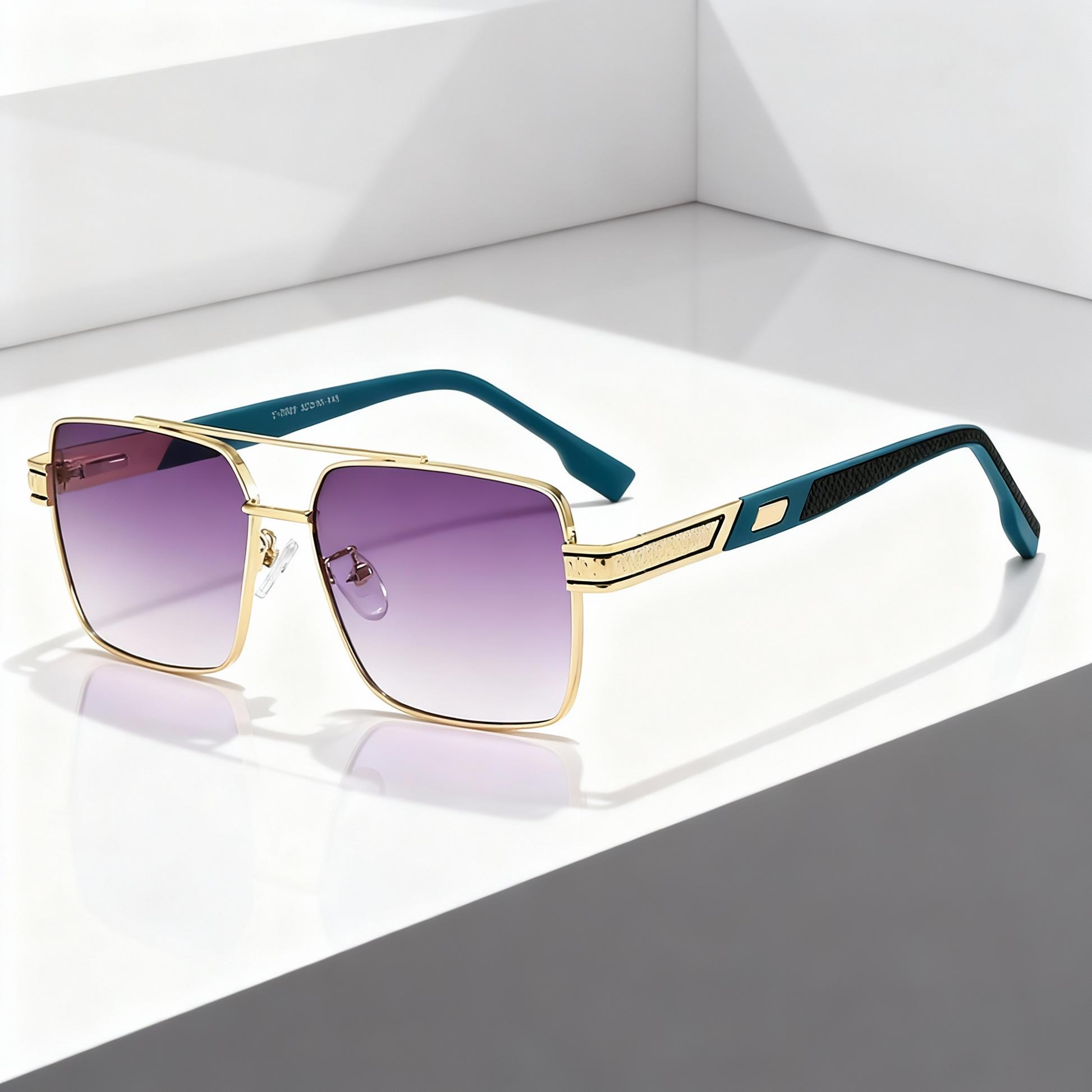 Fashionable unisex sunglasses with durable metal frames and cool gradient lenses, offering essential eye protection.