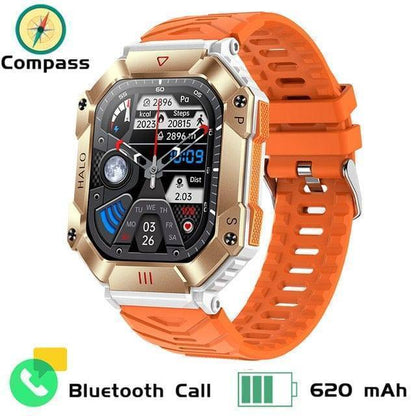 Tactical smartwatch with robust design, health monitoring, and smart notifications