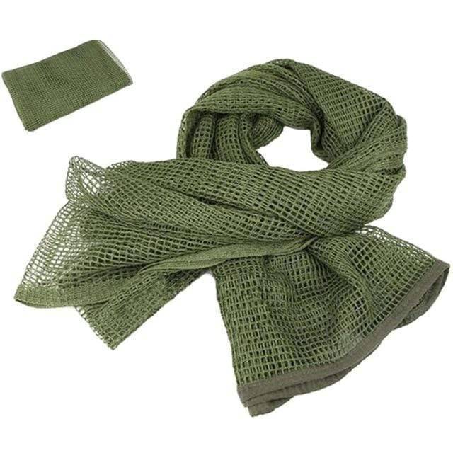 Breathable cotton mesh military tactical scarf, unisex design, perfect for military use or outdoor enthusiasts