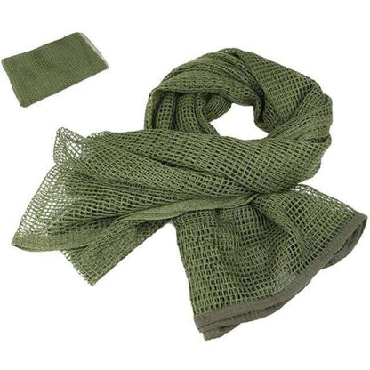 Breathable cotton mesh military tactical scarf, unisex design, perfect for military use or outdoor enthusiasts