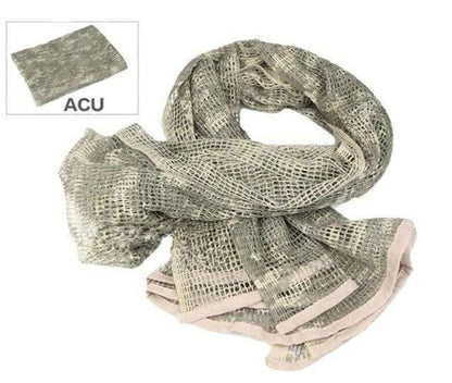 Lightweight green military tactical mesh scarf, versatile accessory for outdoor activities and tactical wear
