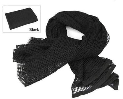Unisex tactical mesh scarf, olive drab, made from breathable cotton, perfect for military, hiking, or camping
