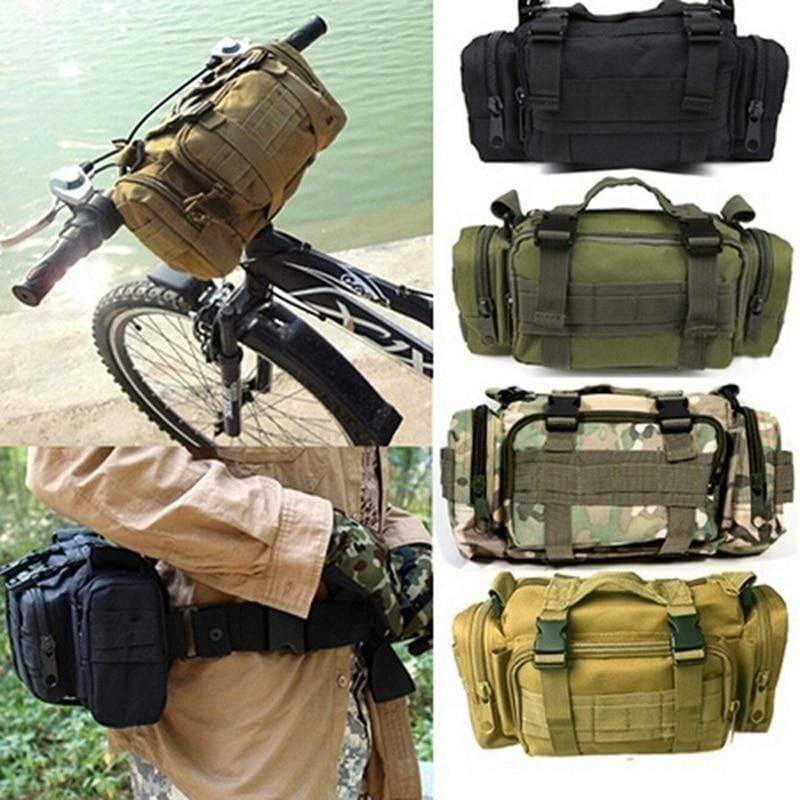Unisex military tactical molle waist bag for outdoor sports, hiking, camping, and travel gear