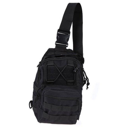 Water-resistant military tactical sling backpack, essential for outdoor adventure & camping
