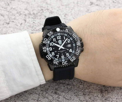 Adventure gear: unisex tactical survival watch with sapphire crystal, on a black background