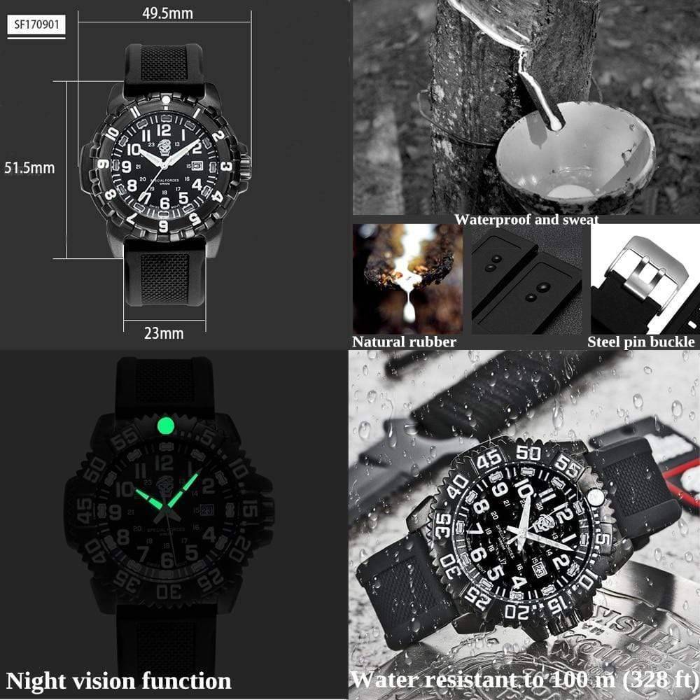 Stylish unisex military watch, waterproof and tactical for everyday carry