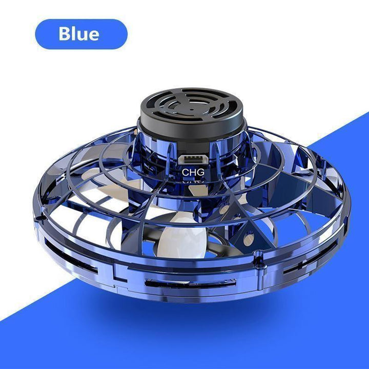A rechargeable mini drone helicopter with stunning LED lights, an excellent unisex gift for indoor flying fun.
