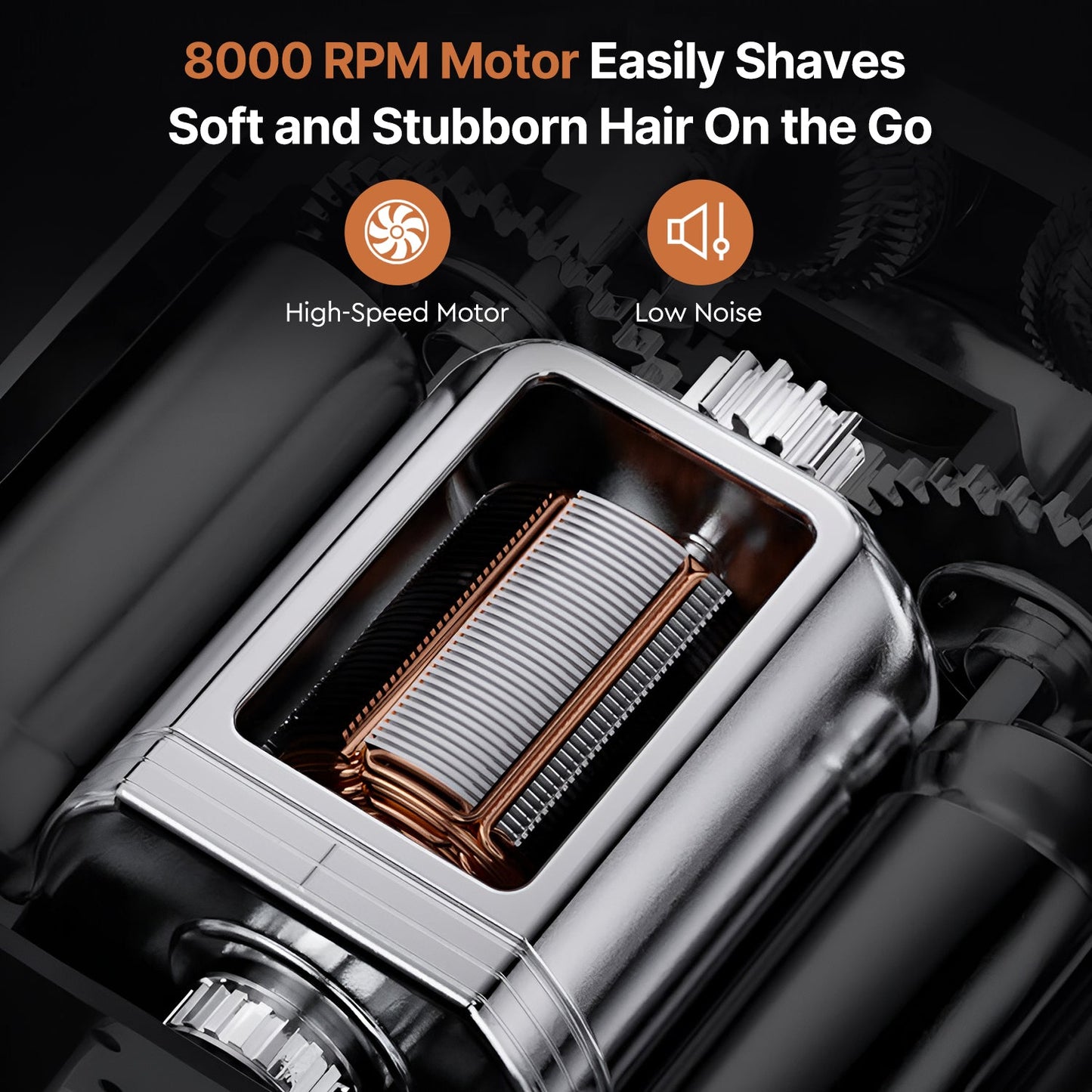 Electric razor, mini and waterproof, great for camping trips and a convenient travel groomer