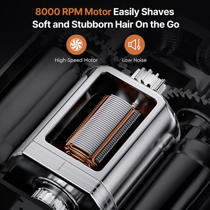 Electric razor, mini and waterproof, great for camping trips and a convenient travel groomer