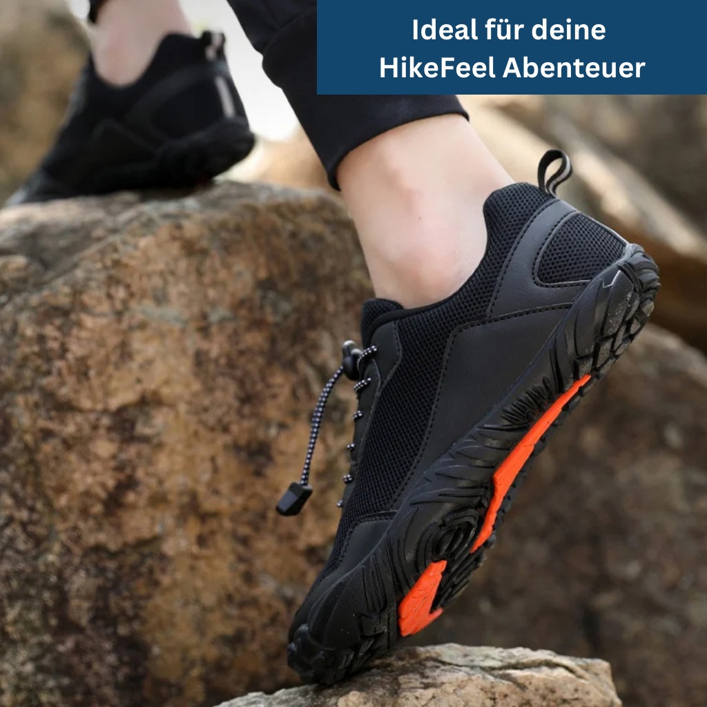 Barefoot hiking shoes featuring a flexible, minimalist design for optimal trail responsiveness