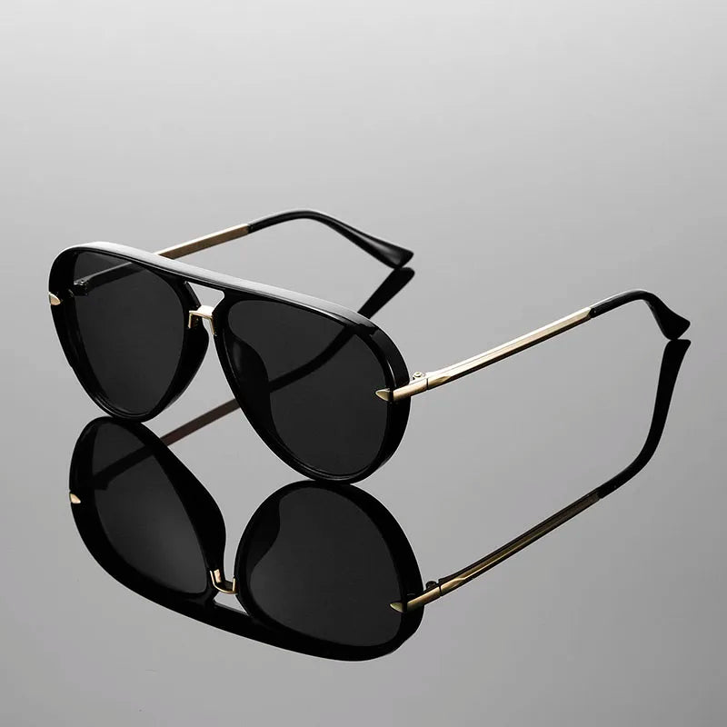 Lightweight modern unisex aviator sunglasses, comfortable eyewear offering essential UV400 protection.