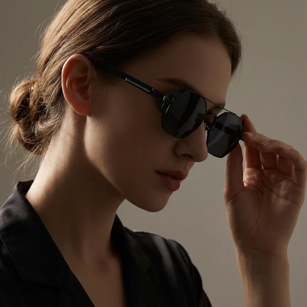 Unisex summer style sunglasses: modern gradient lenses, elegant gold frames, UV400.