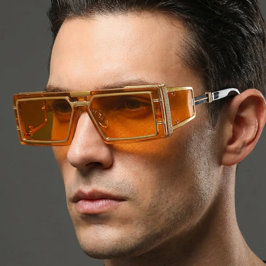 Lightweight travel shades, modern metal frame unisex sunglasses, offering complete UV400 eye comfort.