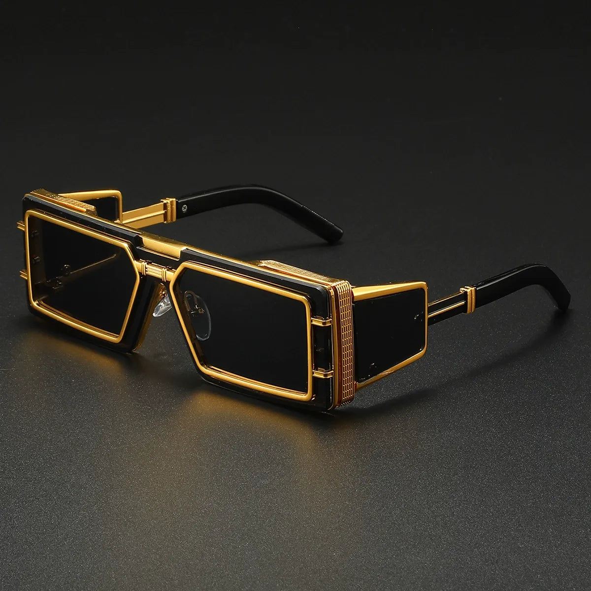 Protect eyes with modern unisex metal frame sunglasses, perfect travel shades with UV400 comfort.