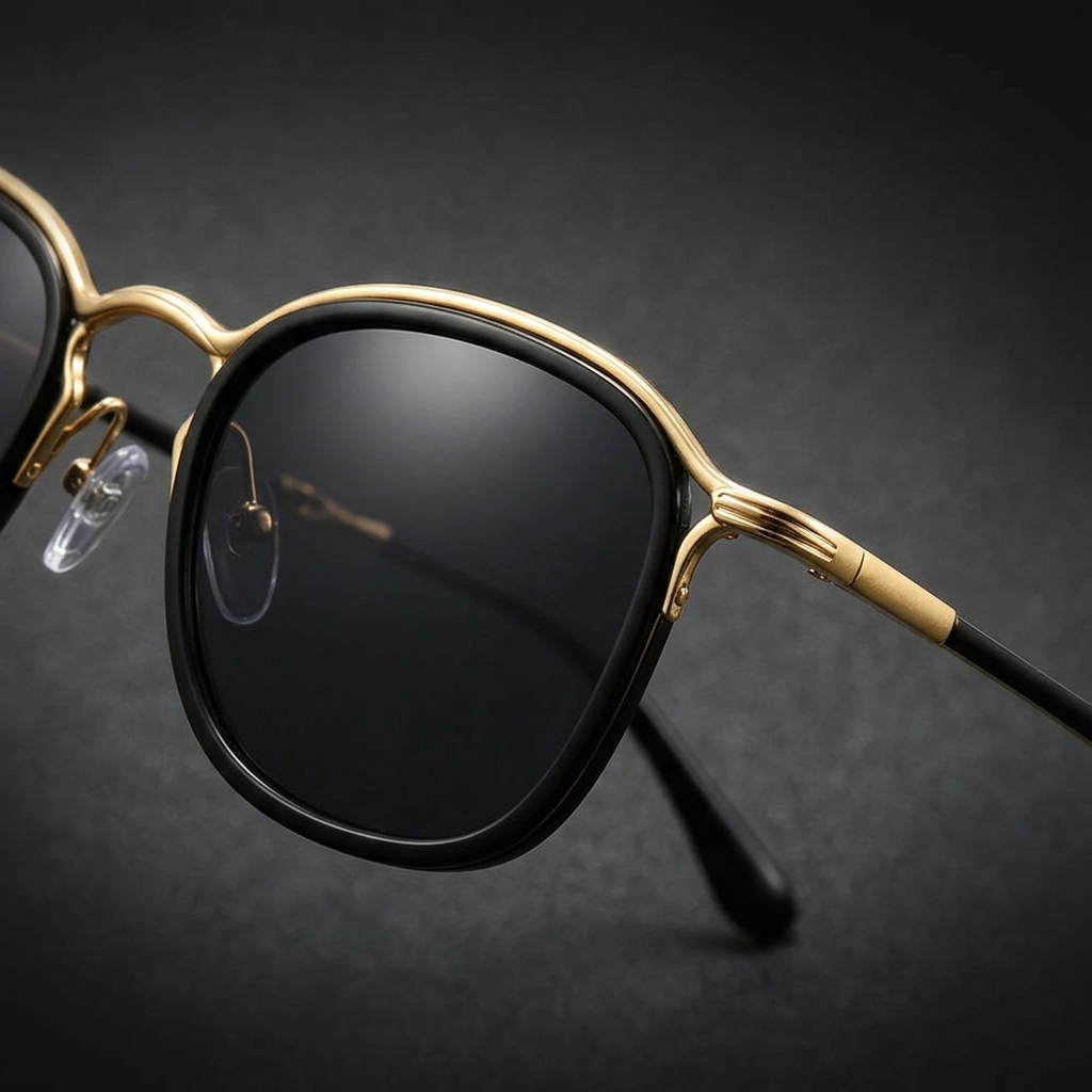 Fashionable Unisex Modern Round UV400 Sunglasses. Anti-glare eye protection.