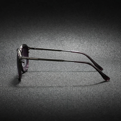 Unisex Modern Round UV400 Protection Sunglasses. Anti-glare lenses for clear, comfortable vision.