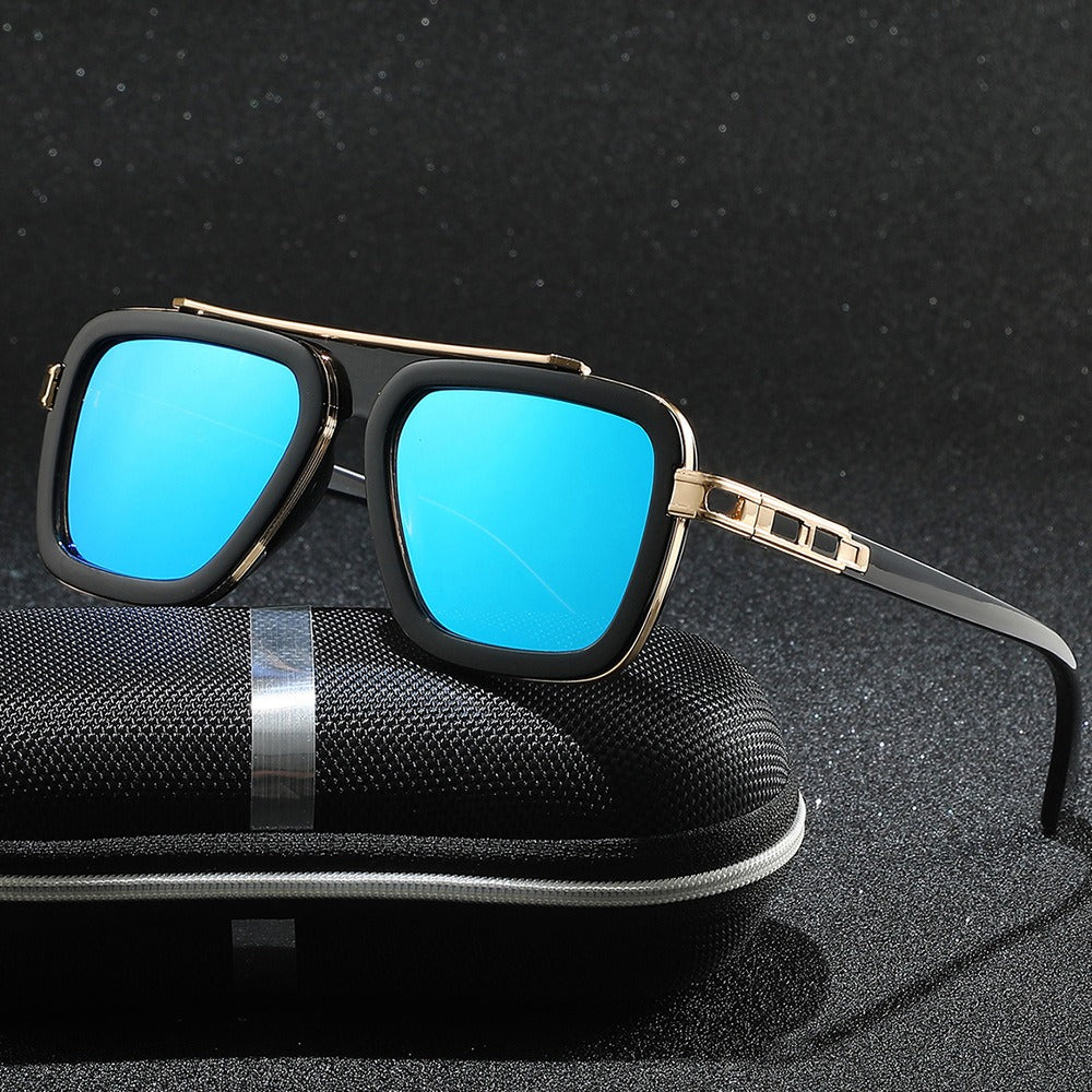 Durable Monarc Square Sunglasses, unisex eyewear with impact-resistant lenses and protective metal frame.