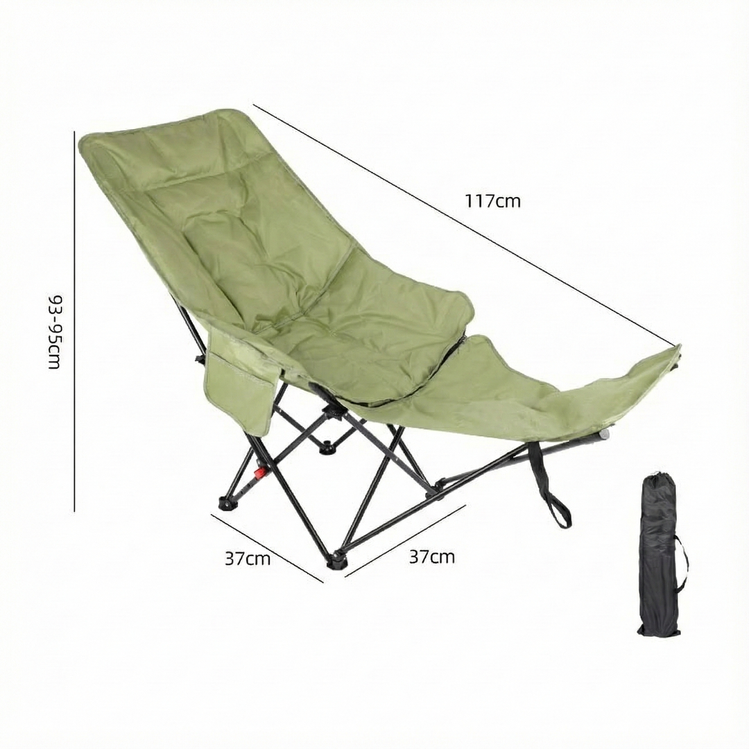 Leisure moon chair with adjustable leg rest, inviting relaxation in any outdoor or indoor setting.