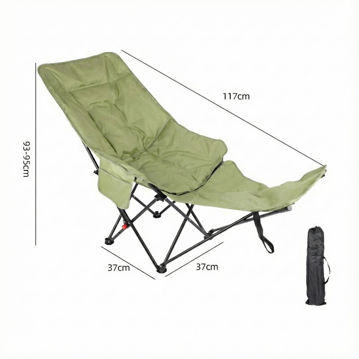 Leisure moon chair with adjustable leg rest, inviting relaxation in any outdoor or indoor setting.