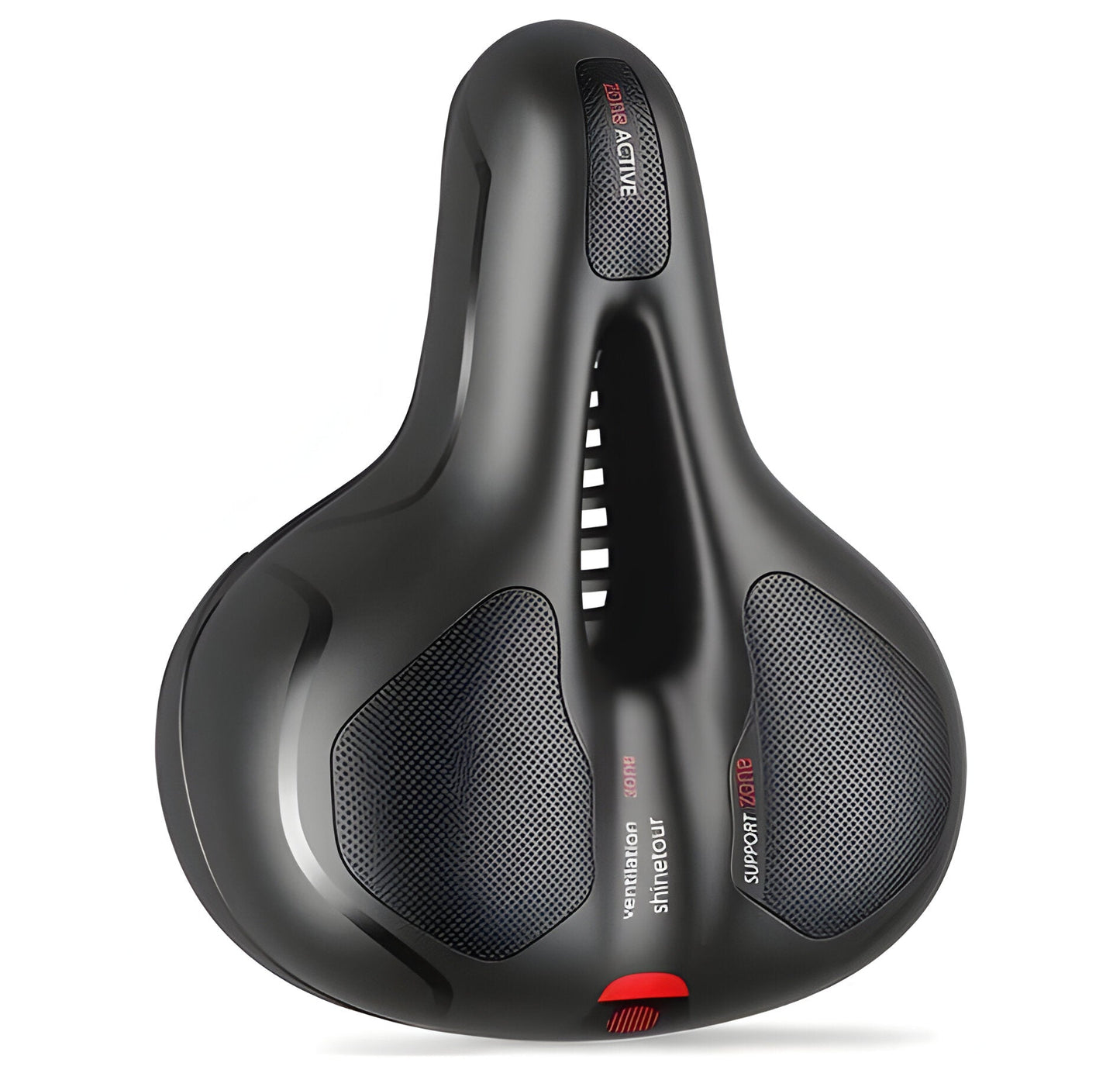 Cloud Comfort unisex mountain bike saddle with advanced shock absorption, enhancing comfort for long-distance cycling.