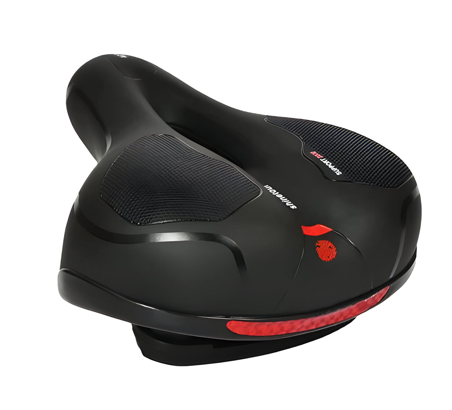 Durable Cloud Comfort shock absorbing mountain bike saddle, a premium unisex bicycle seat accessory for all riders.