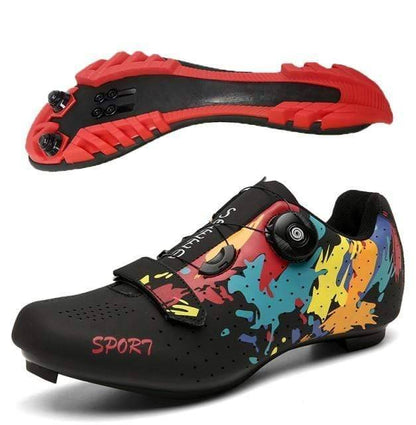Ergonomic unisex mountain cycling shoes for flat pedals, providing comfort and grip for road & trail