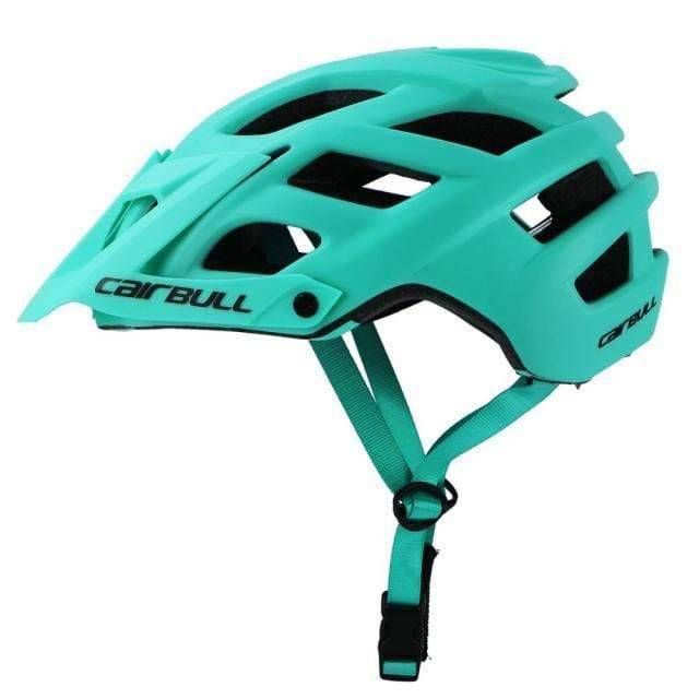 Rear view of a unisex MTB helmet, highlighting air vents for outdoor sports.