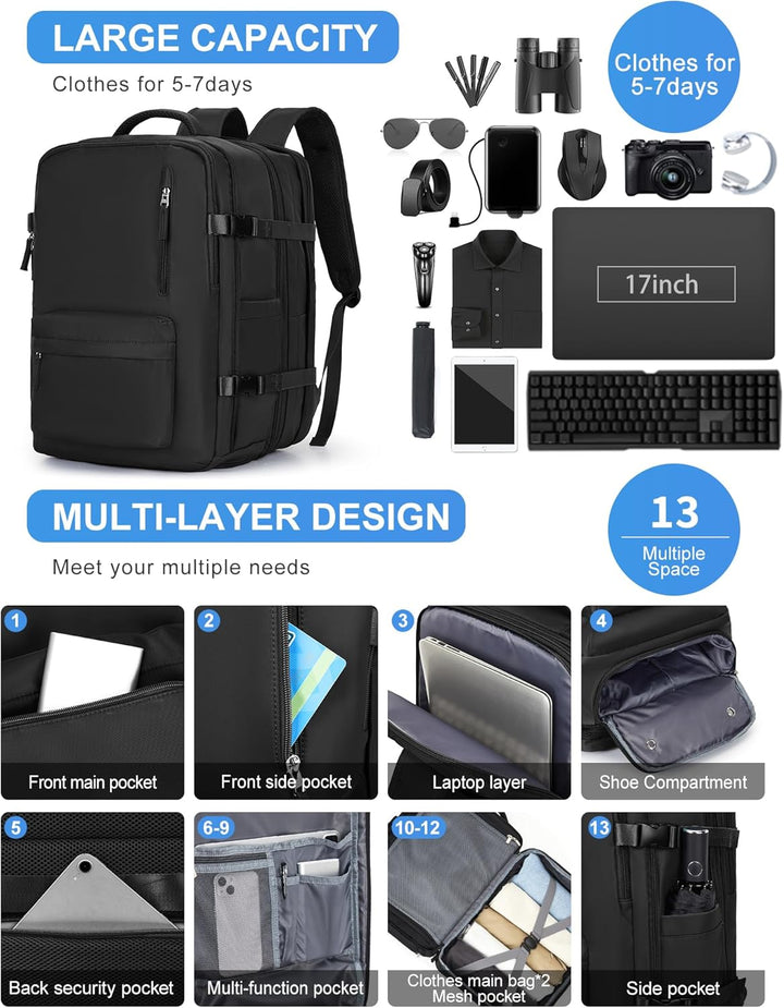 Practical travel laptop shoulder bag, multi-compartment design & adjustable strap for easy carry.