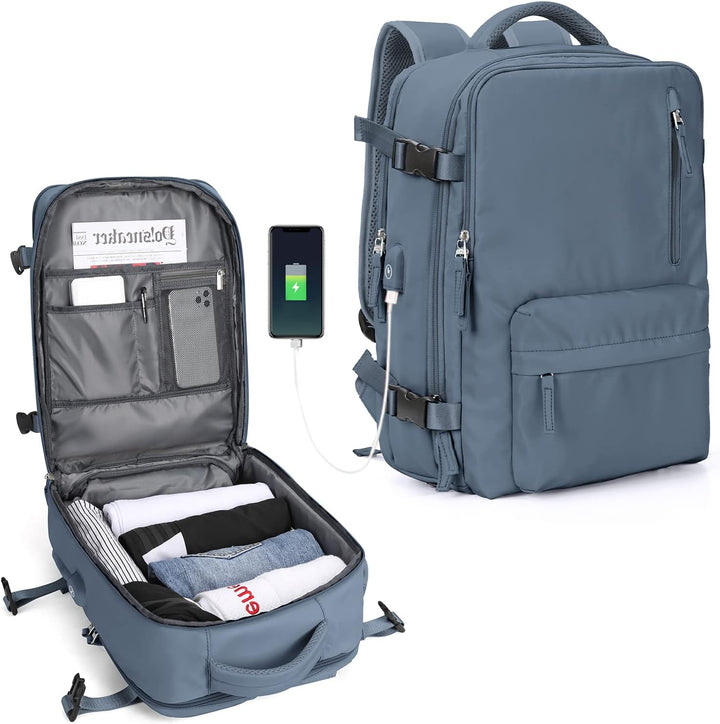 Smart multi-compartment laptop bag, unisex, adjustable shoulder strap for organized device carry.