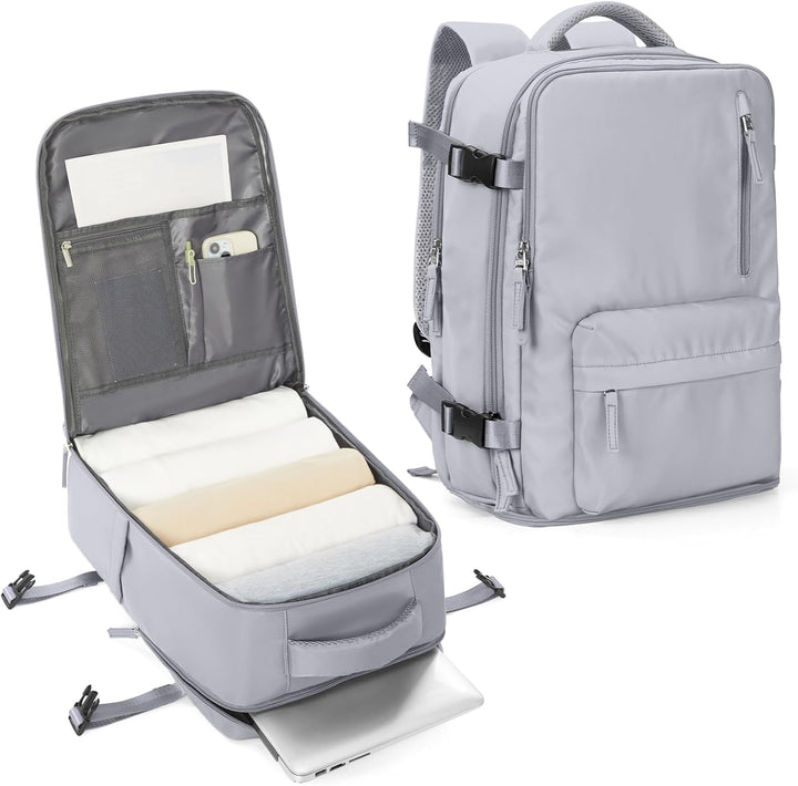 Adjustable shoulder strap laptop carry bag, multi-compartment for organized travel & work essentials.