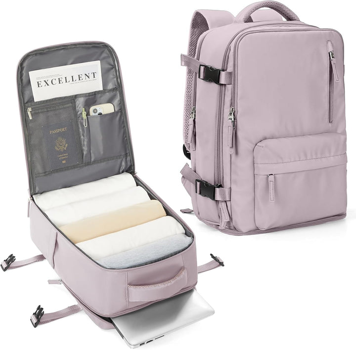 Durable multi-compartment laptop travel bag featuring an adjustable strap for comfortable all-day carry.
